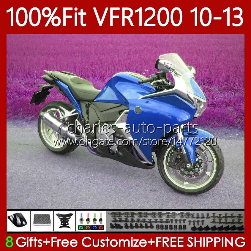 Honda Crosstoureer VFR1200F VFR 1200 RR CC 2010 2011 2012 2013 76NO.98 VFR1200RR VFR-1200 10-13 VFR1200x VFR1200 F X 10 11 12 13 페어링 광택 파란색