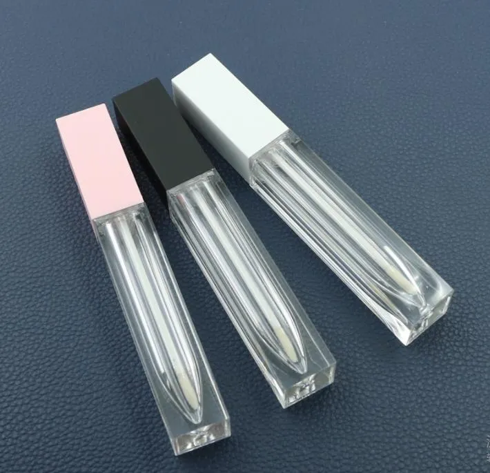 7ml Lip gloss Plastic Bottle Containers Empty Clear/Frosted Lipgloss Tube Eyeliner Eyelash Container SN4858