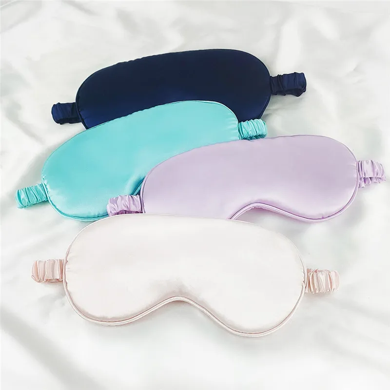 Women Imitated Silk Sleep Eye Mask Portable Travel Eyepatch Nap Eye Patch Rest Blindfold Eye Cover Sleeping Mask Night Eyeshade 10pcs