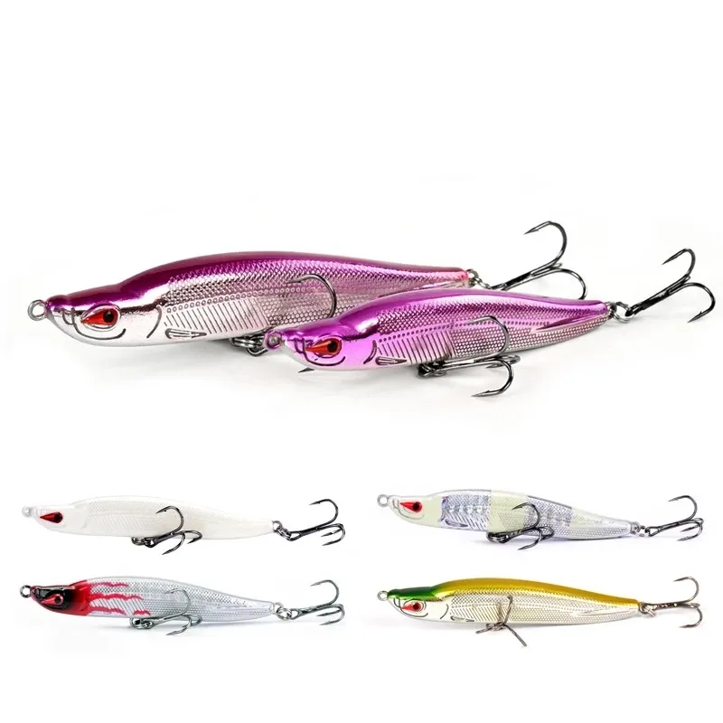 10 pçs / lote lápis de pesca swimbait 8cm 10,2g jerkbaits pesca dura lure lure pesca lsca iscas