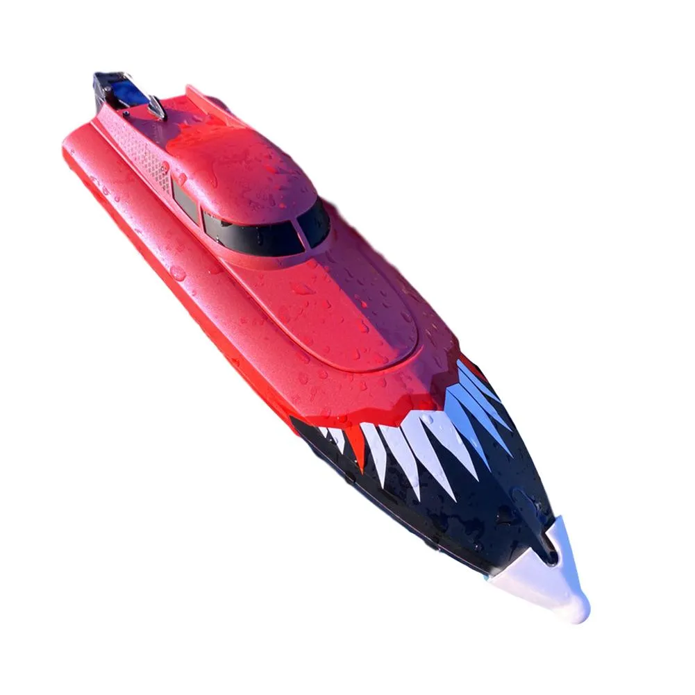1 2.4G simulering 25 km / h hög hastighet båt fjärrkontroll modell båt leksak pojke tjej gåva gåva lång uthållighet rodd modell båt