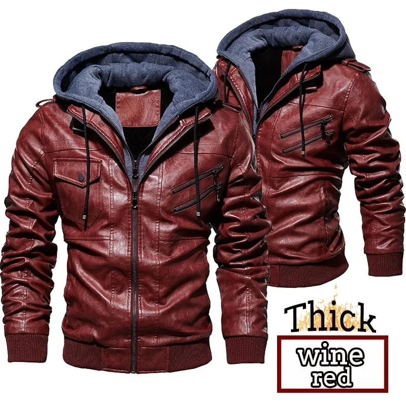 ジャケット・アウター RUFFO HOODED LEATHER BOMBER JACKET 514IgyT9AGL._AC_SY550_.jpg
