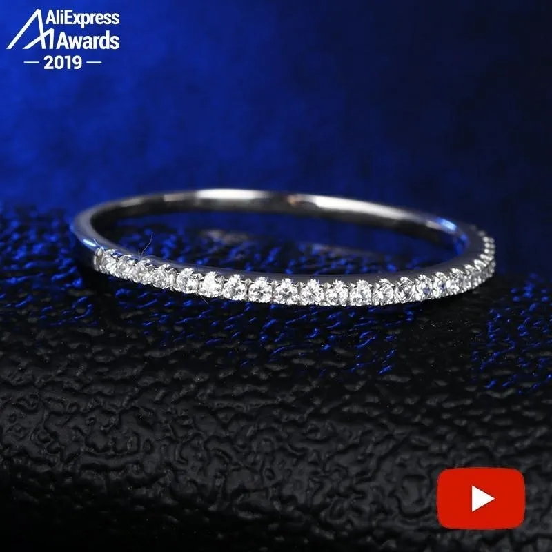 Rundschliff NICHT FAKE S925 Sterling Silber Ring SONA Diamant Halo Feiner Ring Einzigartiger Stil Liebe Hochzeit Verlobung Y200321