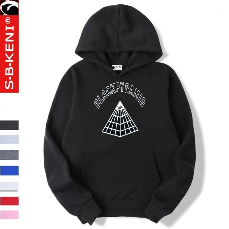 Pyramide noire hommes à capuche hauts à la mode noir pyramide vêtements homme sweat à capuche hommes sweats à capuche capuche Hip hop Coat1