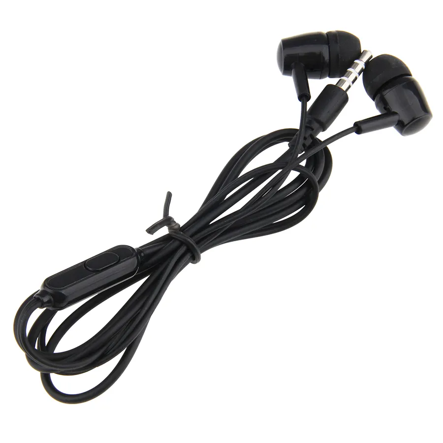 3.5mm Jack filaire écouteurs dans l'oreille basse casque stéréo casque contrôle du Volume écouteurs téléphone portable écouteur 100 pièces