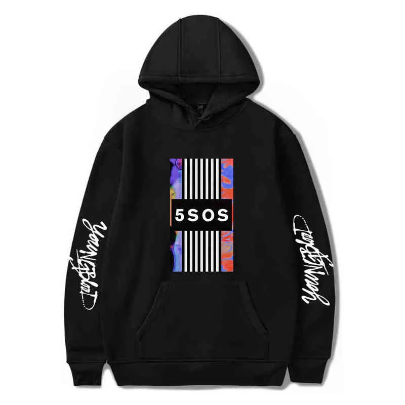 패션 남성 여성 의류 YOUMBLOOD HOODY 캐주얼 Pullovers Street Hip Hop Sudadera Hombre Female YoungBlood 5sos Hoodies G1229