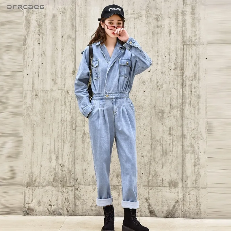 Denim jumpsuits 2019 on sale
