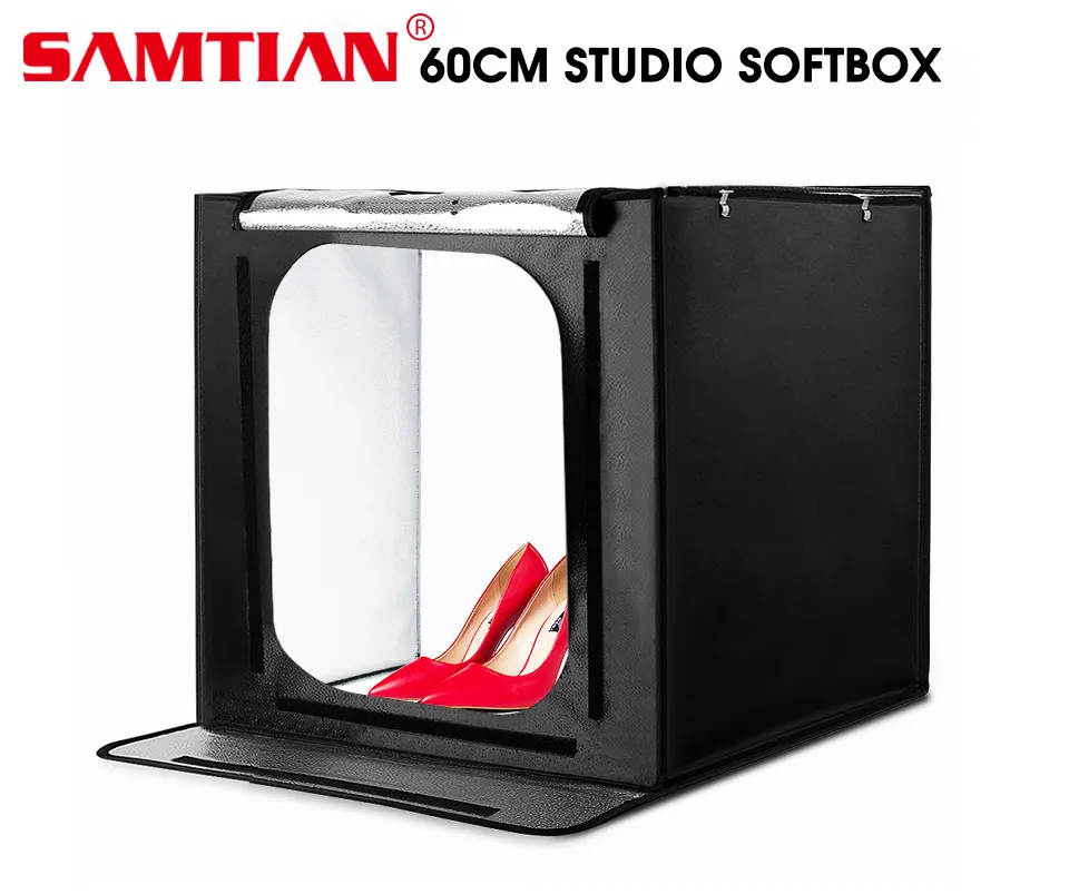 SAMTIAN 60cm Photography Light Box Tent Foldable Softbox With Backdrops 88 LED Lights For Jewelry Toys And Product Photography From Jiao08 64.57 DHgate.Com