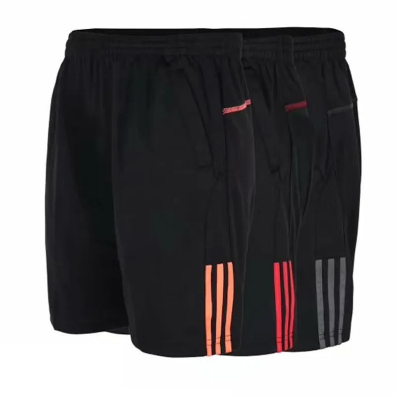 Sommar mens springa shorts fotboll träning shorts män randar snabb torr andlig fitness gym sportkläder masculina bermudas