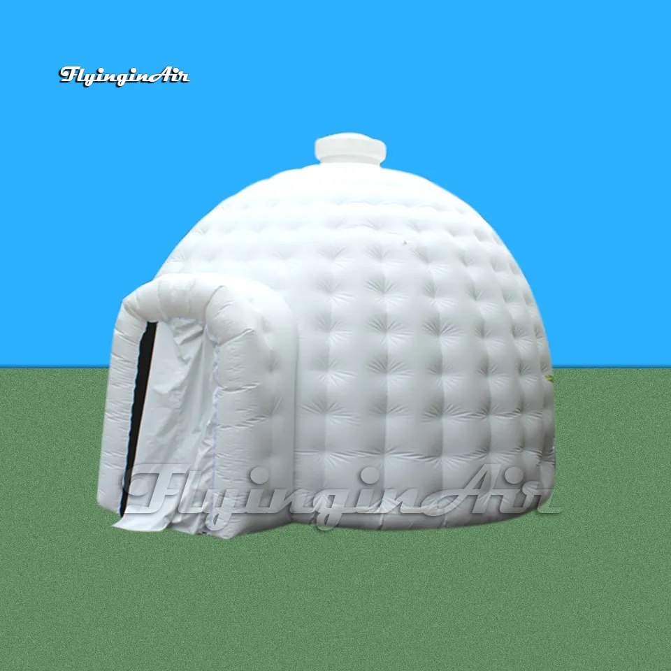 Igloo impermeabile di esplosione del PVC della tenda gonfiabile bianca della cupola delle tende della tenda foranea del partito 5m/6m/8m per gli eventi all'aperto