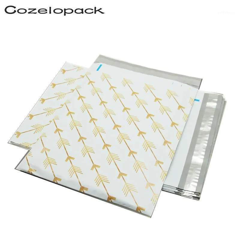 100pcs 10x13inch imprimé Eco Pastic Mailer 26x33cm Sacs d'emballage postal Poly Mailer Enveloppes auto-scellées Sacs de stockage d'expédition1