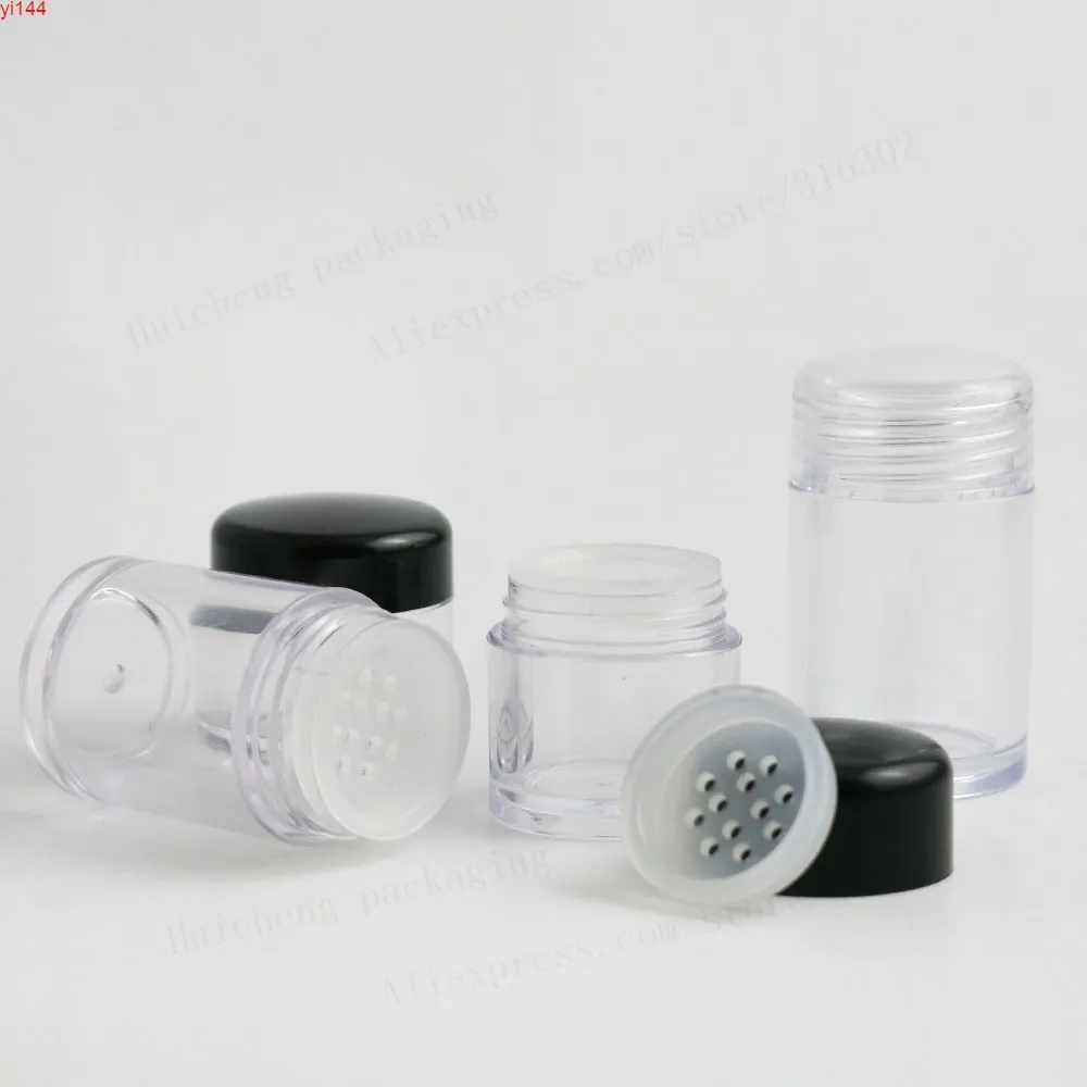 500 X 5g 10g Mini bottiglia cosmetica in polvere di plastica da viaggio Vuota piccola bottiglia da donna Contenitore da 1/3 OZ Confezione riutilizzabile, buona qualità