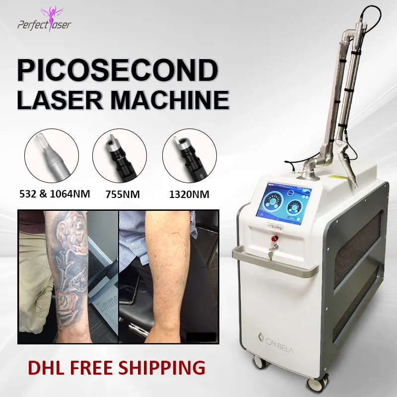 Picosecond Laser 755nm Nd Yag Lasers Q Switched Therapy Pigment Tattoo
