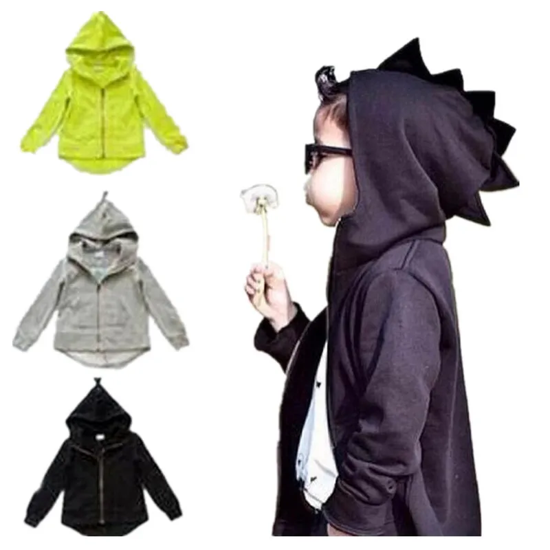 Costumes de dinosaures Enfants Manteaux 2019 Printemps Bébé Filles Hoodies Pulls Garçons Vestes Dino Garçon Vêtements Tops Enfants Tenues 1-7 Année LJ201130