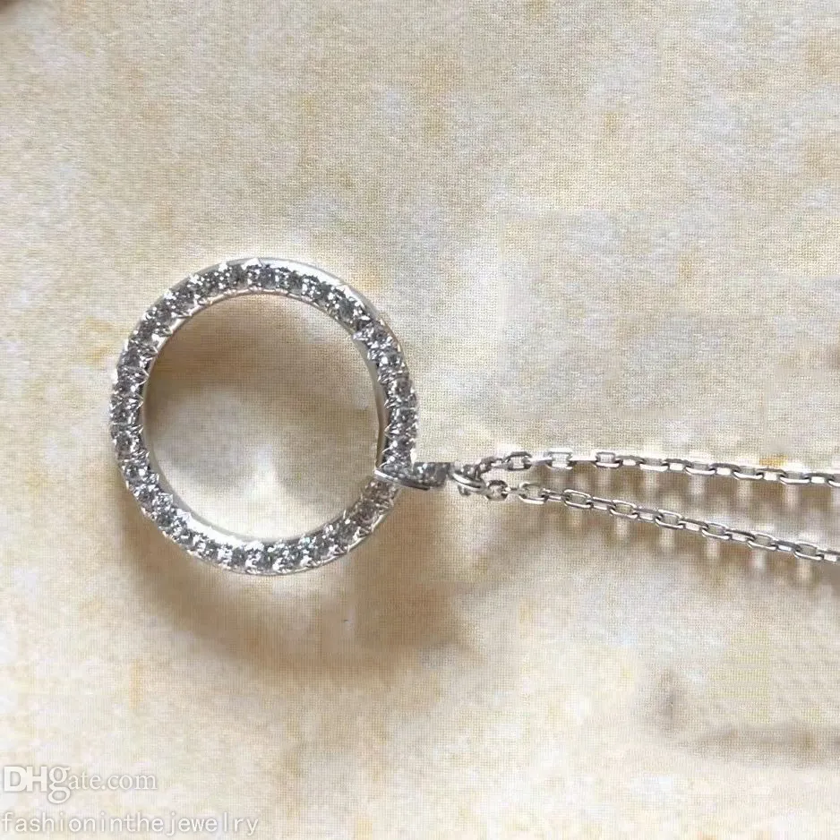 Collier Designer Bijoux De Luxe clou pendentif or platine Rose parti pour les femmes cadeaux de soeur en argent sterling mode gros pendentifs colliers