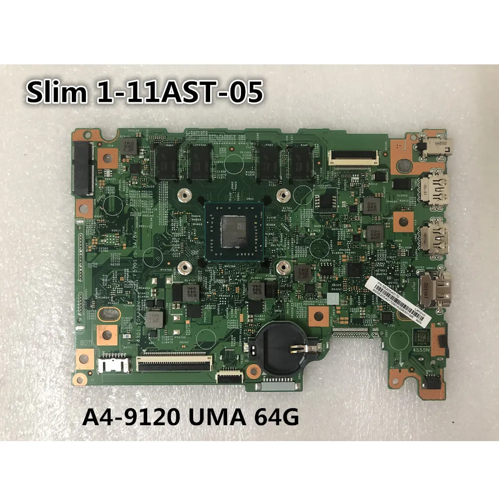 Original Laptop Lenovo IdeaPad Slim 1-11AST-05 Moderkort CPU A4-9120E UMA 64G FRU 5B20S43170