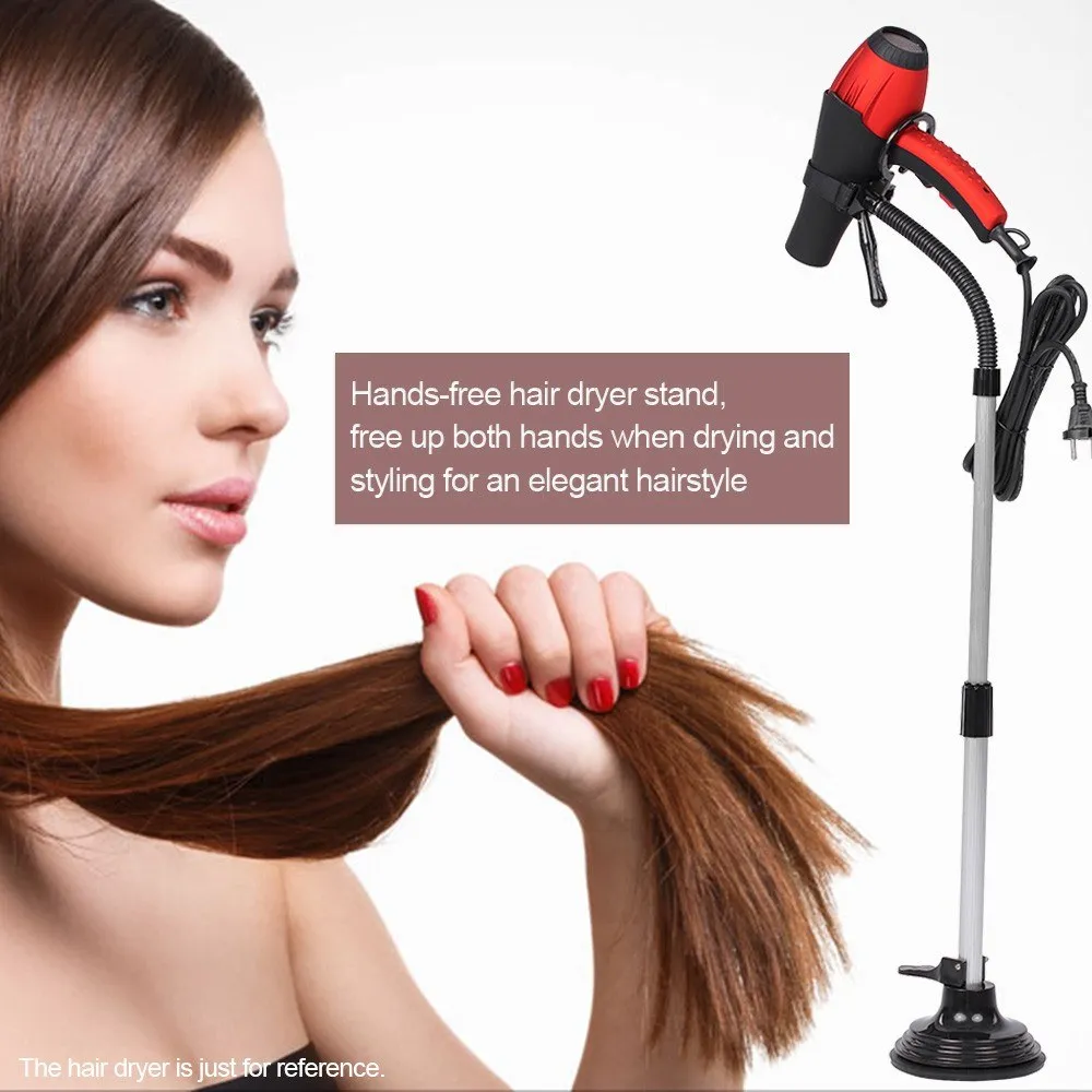 Adjustable Height Hair Dryer Stand Stand With Heavy Non Tipping