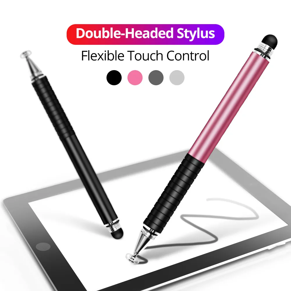 Penna stilo universale 2 in 1 Penne per tablet da disegno Schermo capacitivo Caneta Touch Pen per telefoni cellulari Android Accessori per matite intelligenti