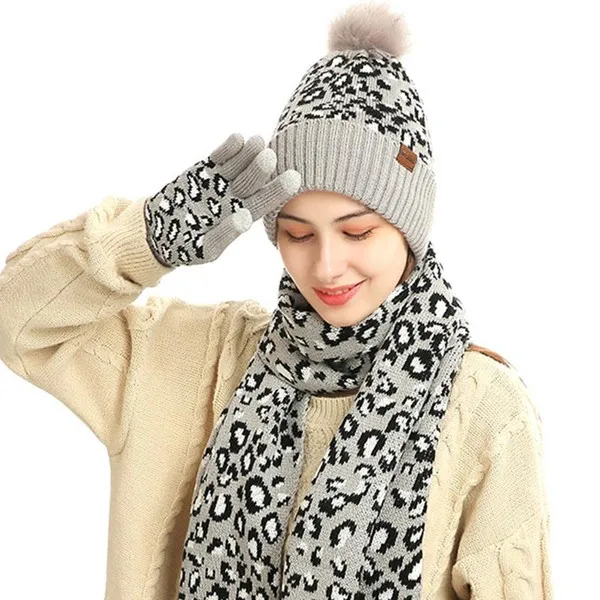 Leopard online winter hat