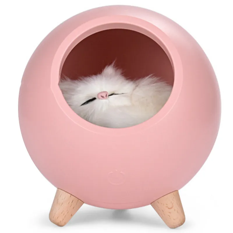 創造的な製品猫USB充電夜の光の雰囲気の室内暖かい睡眠のライト