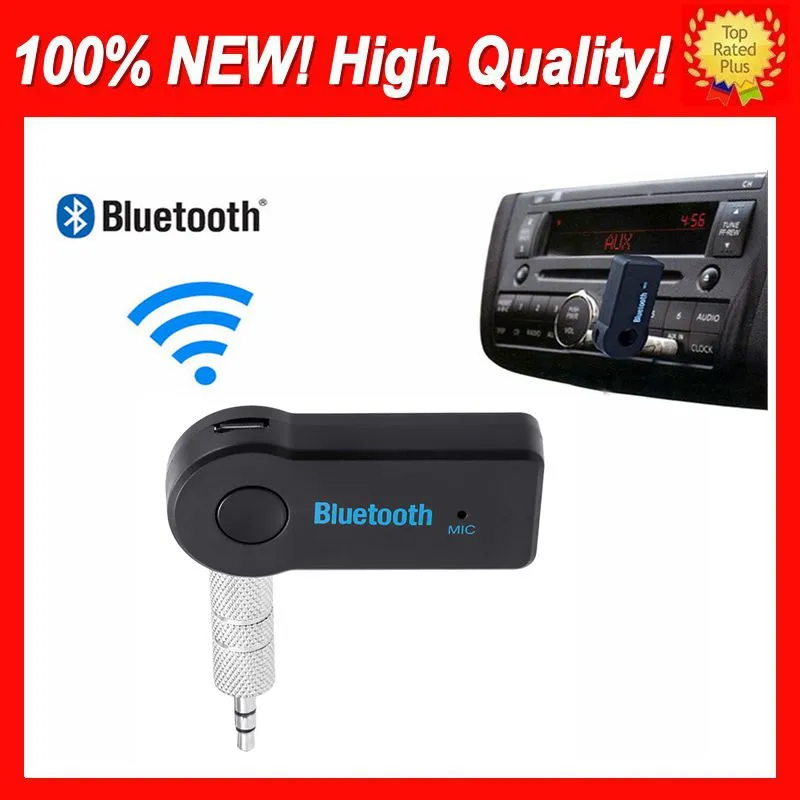 Universal Real Stereo Nuevo AUTO 3.5mm Streaming Car A2DP Inalámbrico Bluetooth V3.0 EDR AUX Audio Adaptador receptor de música para teléfono MP3 Car 3.0