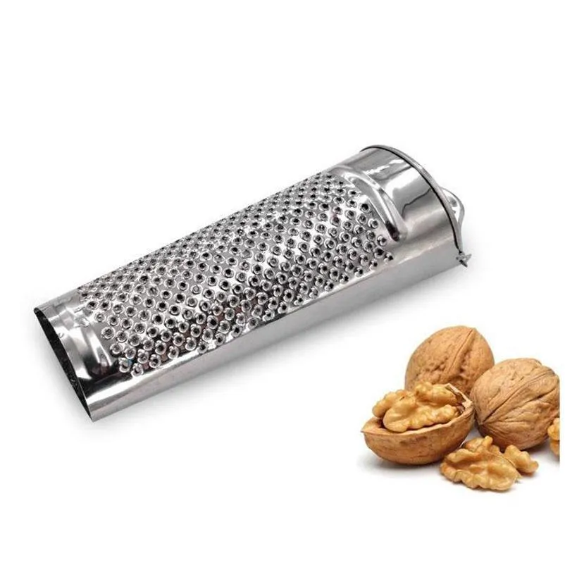Manual Nutmeg Mills Grinder Grater Stainless Steel Mini Cheese Lemon