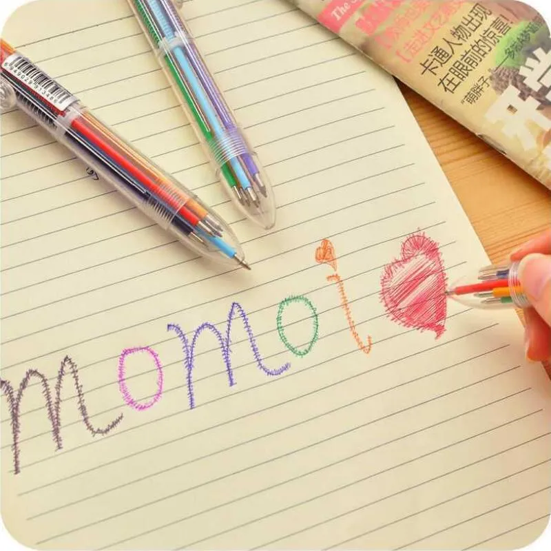 Stylo à Bille Multicolore, Rétractable, En Peluche