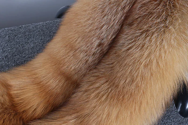 fox skin scarf big fox fur scarf (6)