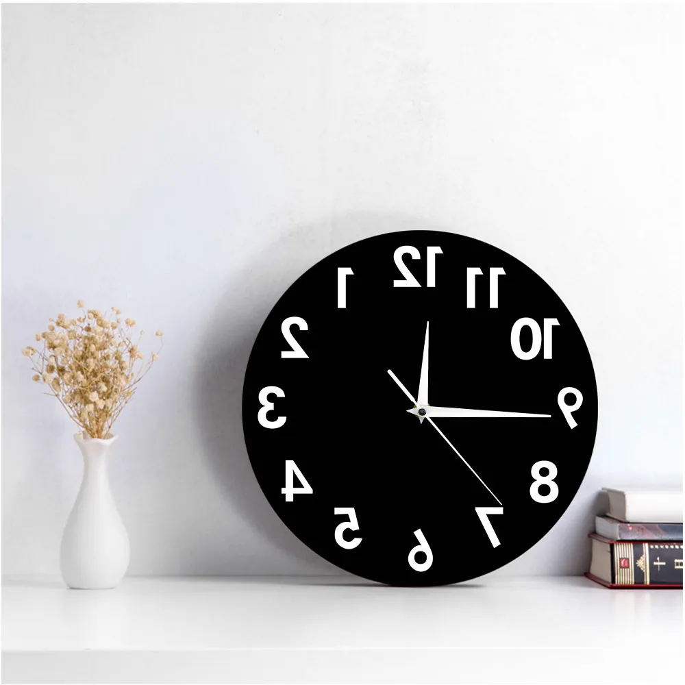 Reverse Modern Wall Clocks Online Unusual Numbers... From Shanye10, $13 ...