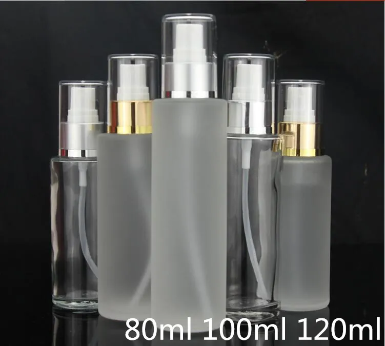 10 stks gratis verzending 100 ml lege glazen spray parfumflessen Nieuwe stijl parfume cosmetische water pack containers