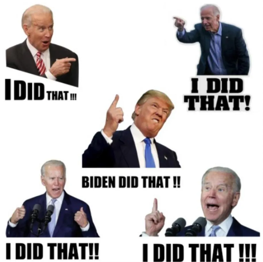 Let`s Go Brandon Flags Sticker For Car Trump Prank Biden PVC Stickers Funny Sticker That`s All Me I Did That