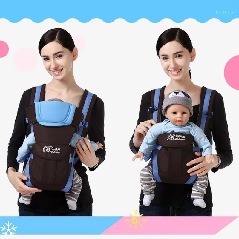 Yeni doğan bebek ön taşıyıcı ayarlanabilir bebek güvenlik tokası sargısı yumuşak yürümeye başlayan çocuk sapan taşıyıcı dört pozisyon turu strap1