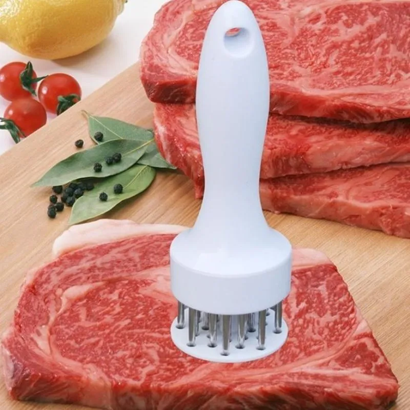 Stainless Steel Gadget Meat Tenderizer Needle Steak Pork Chops Loose Household Kitchen Meat Hammer Food Cooking Tools XG0280