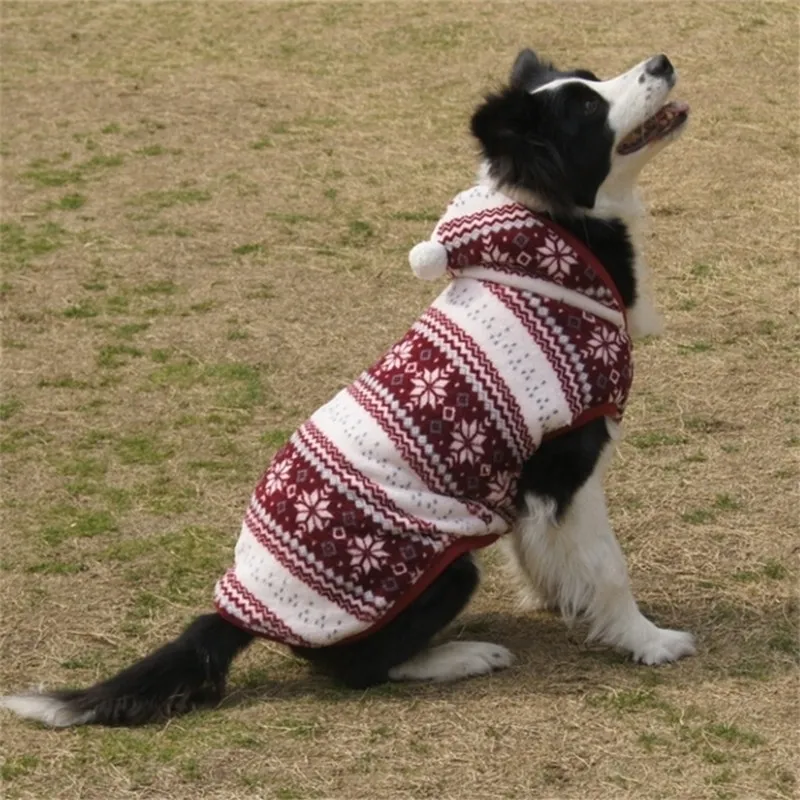 Weihnachten Hund Kleidung Winter Große Hund Mantel Jacke Große Hund Outfit Welsh Corgi Samojeden Golden Retriever Kleidung Weihnachten Haustier Kostüm 201128