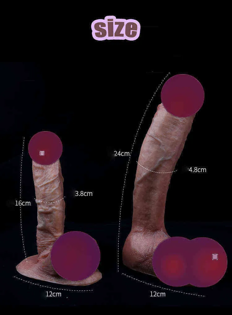 NXY Dildos Gerçeküstü Kadın Dildos, Mastürbasyon Oyuncakları, Büyük Vantuzlu Seks, Simüle Penis, Büyük Penisler ve Dildos1210