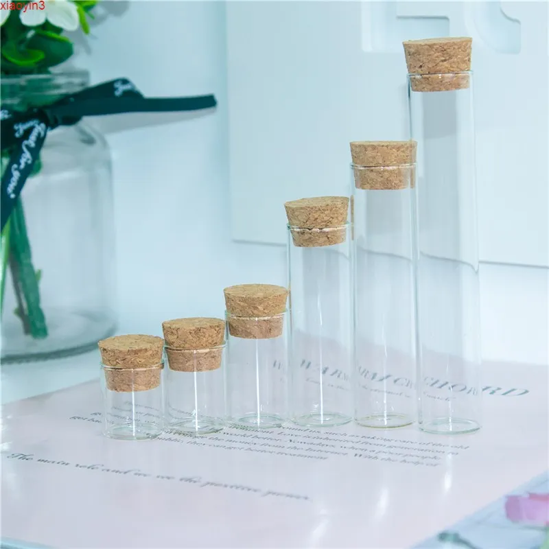 砂の液体の食品のためのコルクのミニガラスの瓶18ml 22mlのテストチューブの瓶収納ボトル砂の液体食品100ピース送料無料ハイクォリタイト