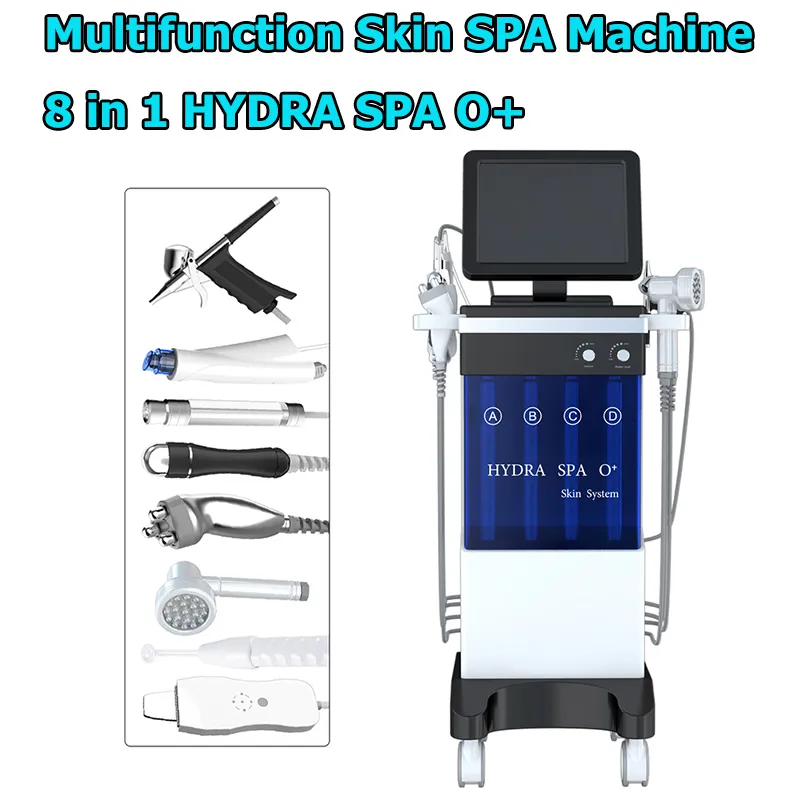 8 i 1 micro dermabrasion rf bio lyft spa ansiktsmaskin aqua ansikts rengöring hydro maskin vatten peeling