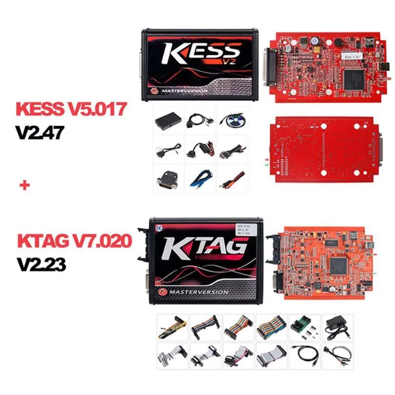 Kess V2 V5.017 Plus Ktag V7.020 ECU Programmer Master Version No Tokens  Limit
