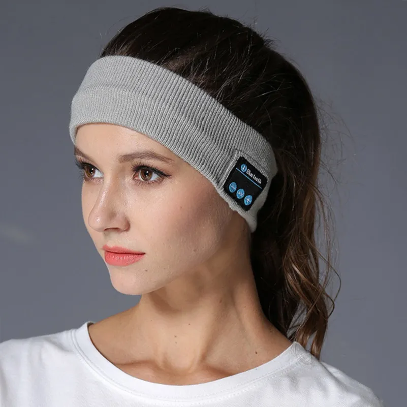 Drahtloses Bluetooth-Headset, Sport-Stirnband für Männer und Frauen, Stereo-Musik, Freisprechen, Laufen, Joggen