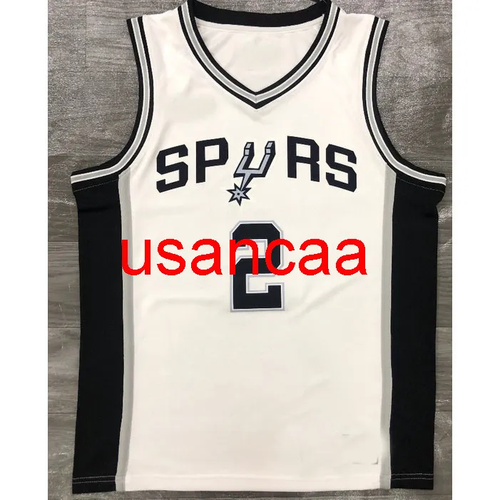 All embroidery 2 styles 2# Leonard 2020 season white basketball jersey Customize men's women youth Vest add any number name XS-5XL 6XL Vest