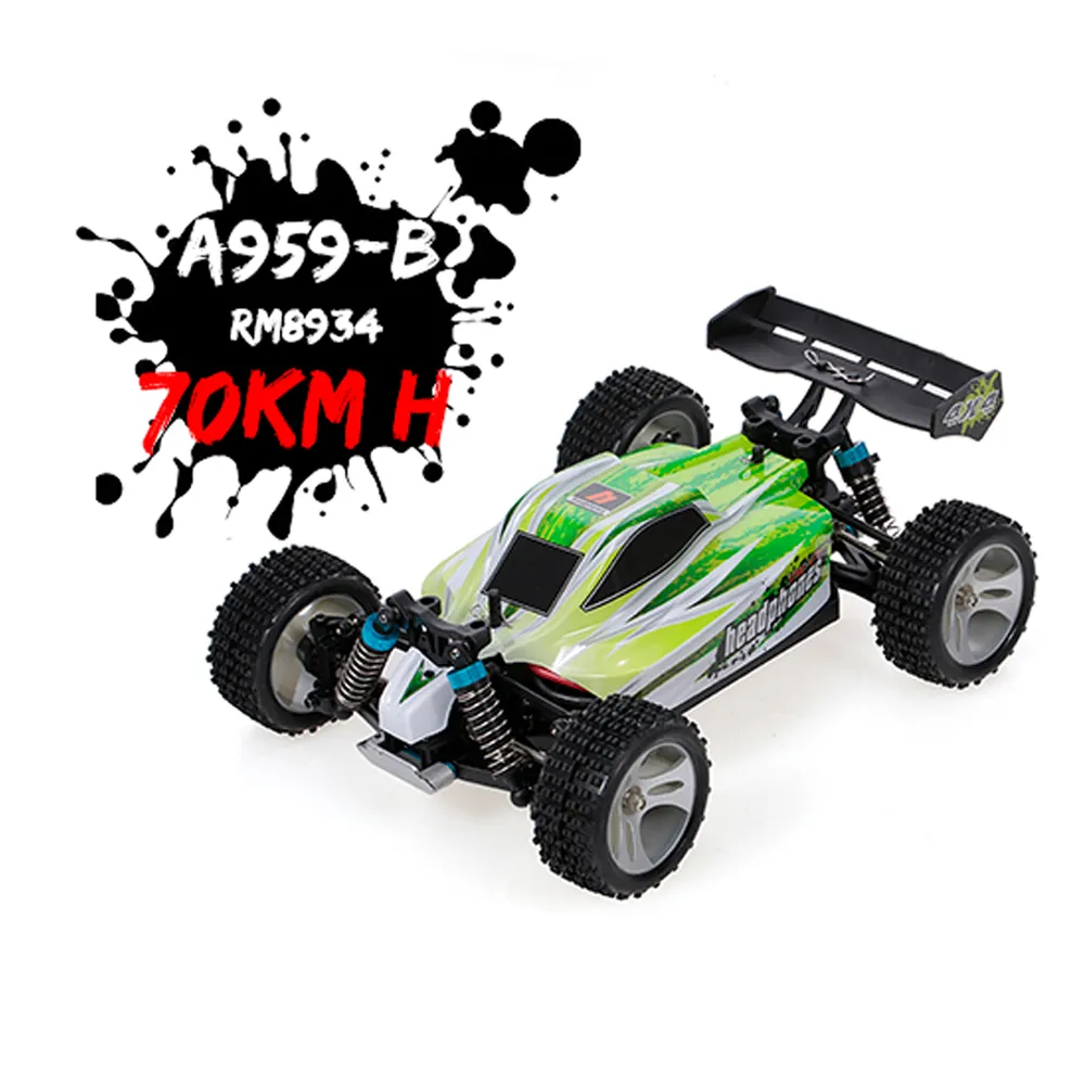 Originale WLtoys A959-A A959-B A959 1:18 RC Auto 4WD 2.4GHz Fuoristrada RC Camion 70KM / H Veicolo ad alta velocità RC Auto da corsa Giocattoli Kid