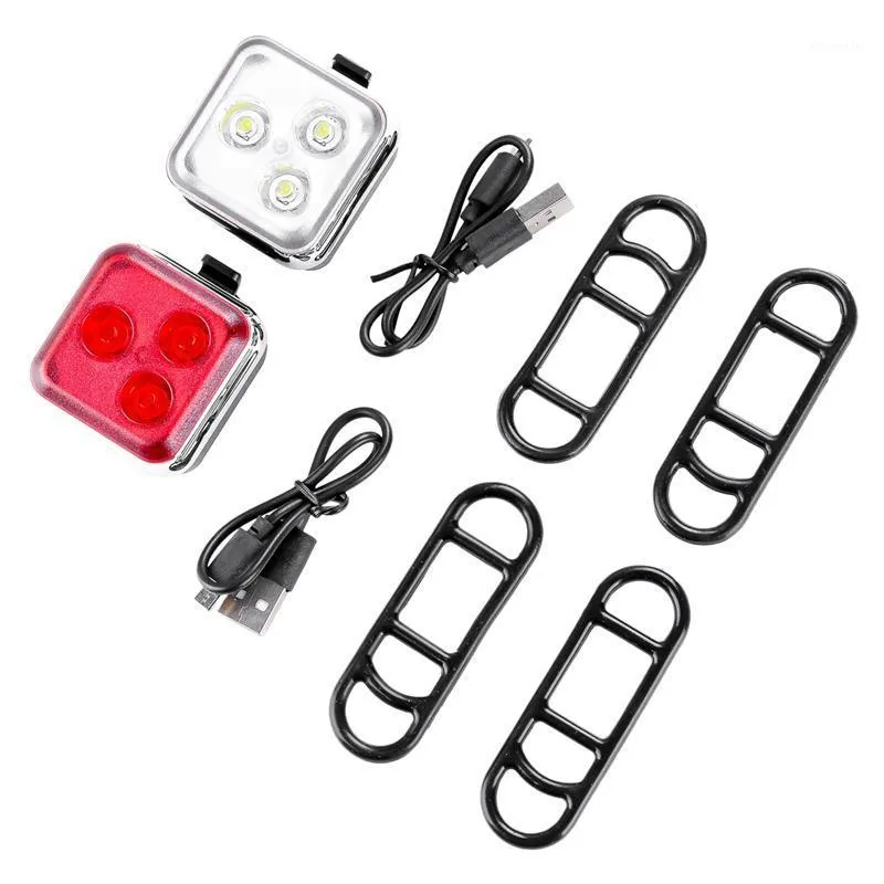 Bike Lights Rechargeable Led Set Ultra Bright Front And Back Rear