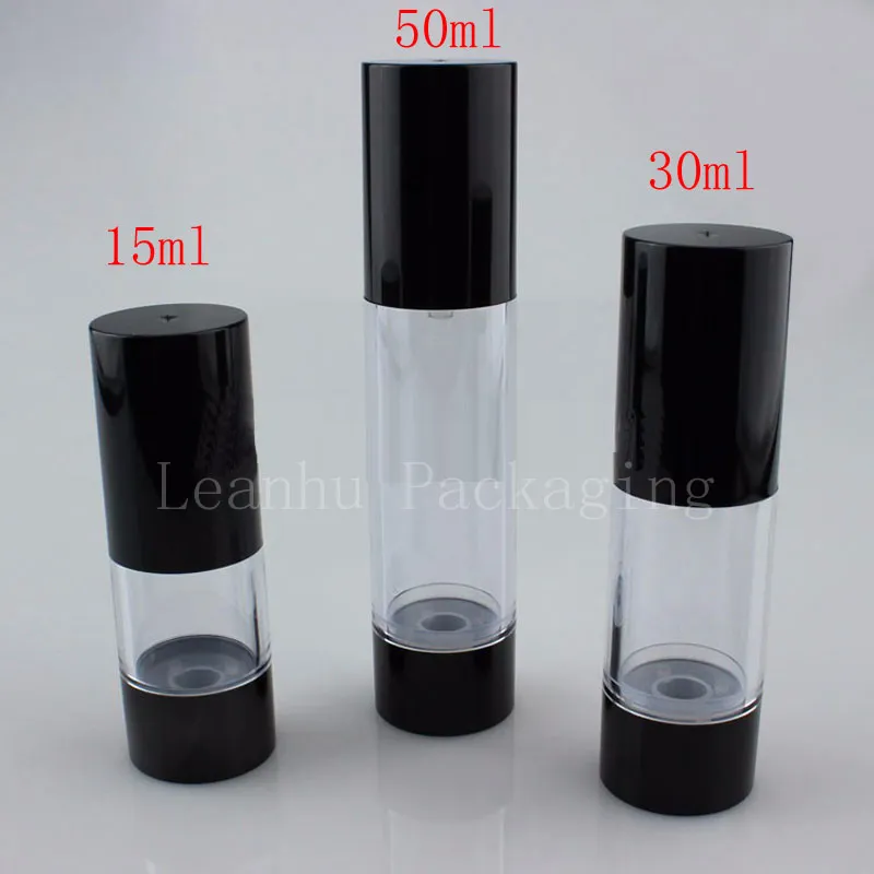 15ml 30ml 50ml black airless bottle (1)