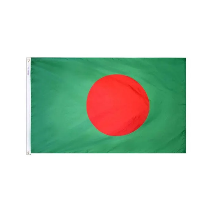 Флаг Бангладеш Высокое Качество 3x5 FT 90x150 см Флаги Фестиваль Партии Партия Подарок 100D Полиэстер Крытый Открытый Открытый Печатные Флаги Баннеры
