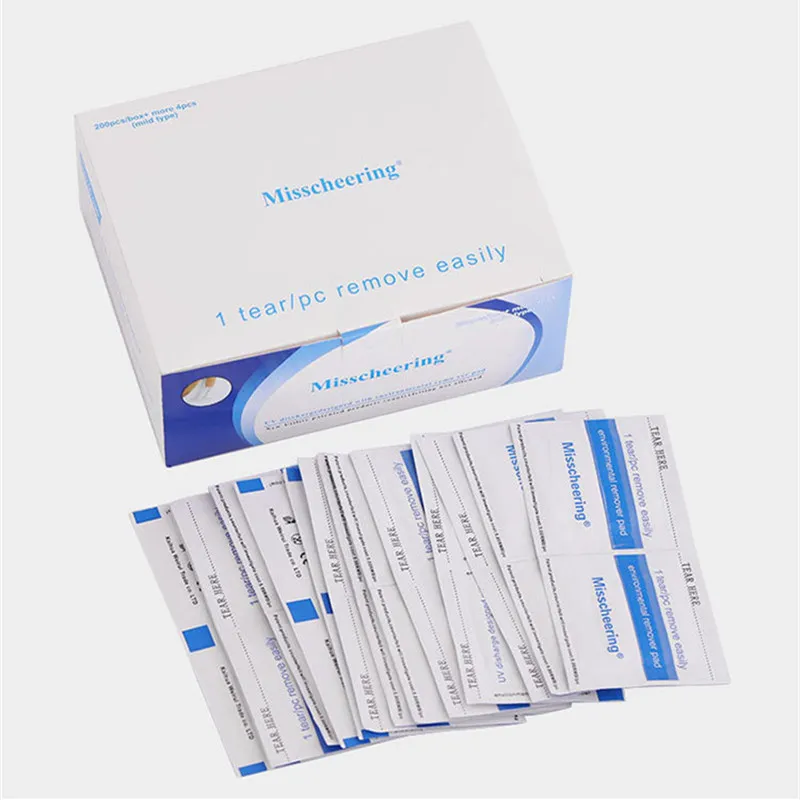 Nagellackentferner Kit – 200 Stück Pads Mit Alufolie & Nagelhautschieber, Für Gel & Acrylnägel