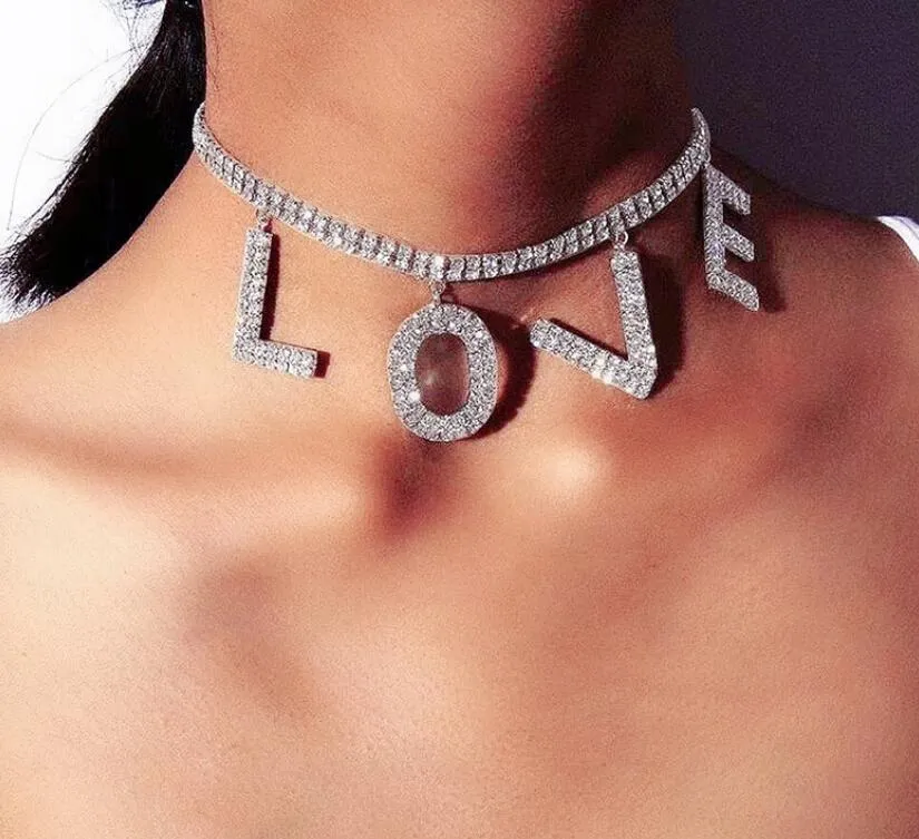 Letter L Necklace Love Big Custom Initial Necklace Personalized