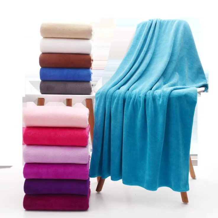Ręczniki kąpielowe Solidne ręczniki łazienki Plaża Washcloth Salon Prysznic Ręczniki Podróże Hotel Siłownia Swadles Spa Ciała Wrap Yl1425