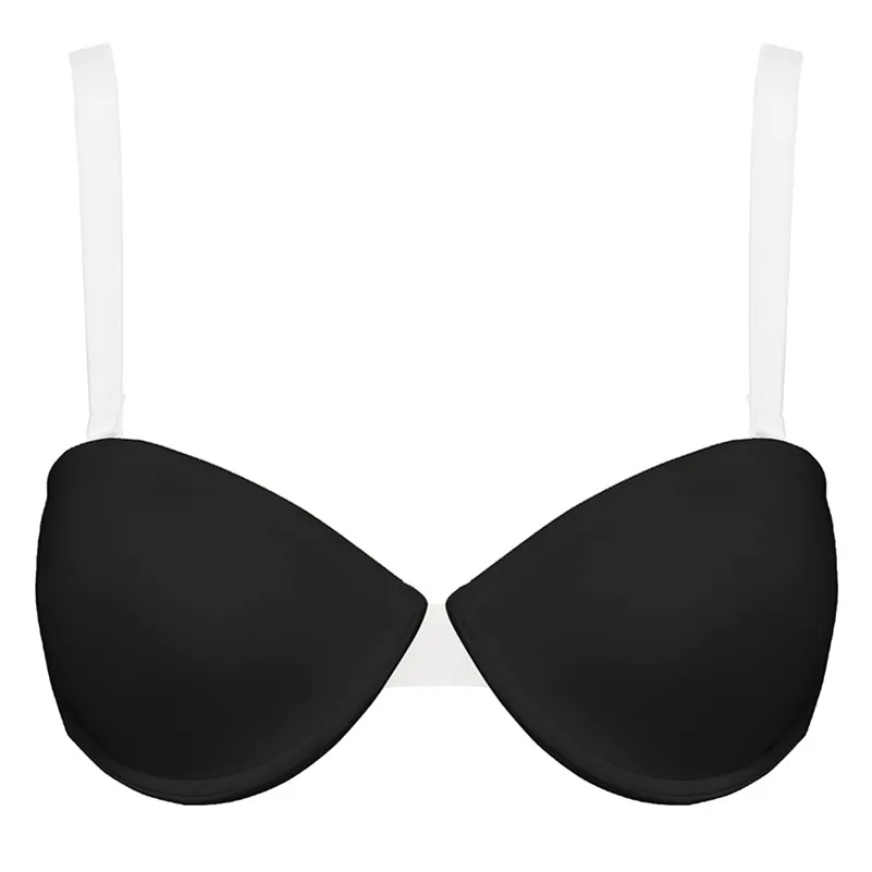 Sexy Deep V Self Adhesive Bra For Women Strapless Push Up Halter