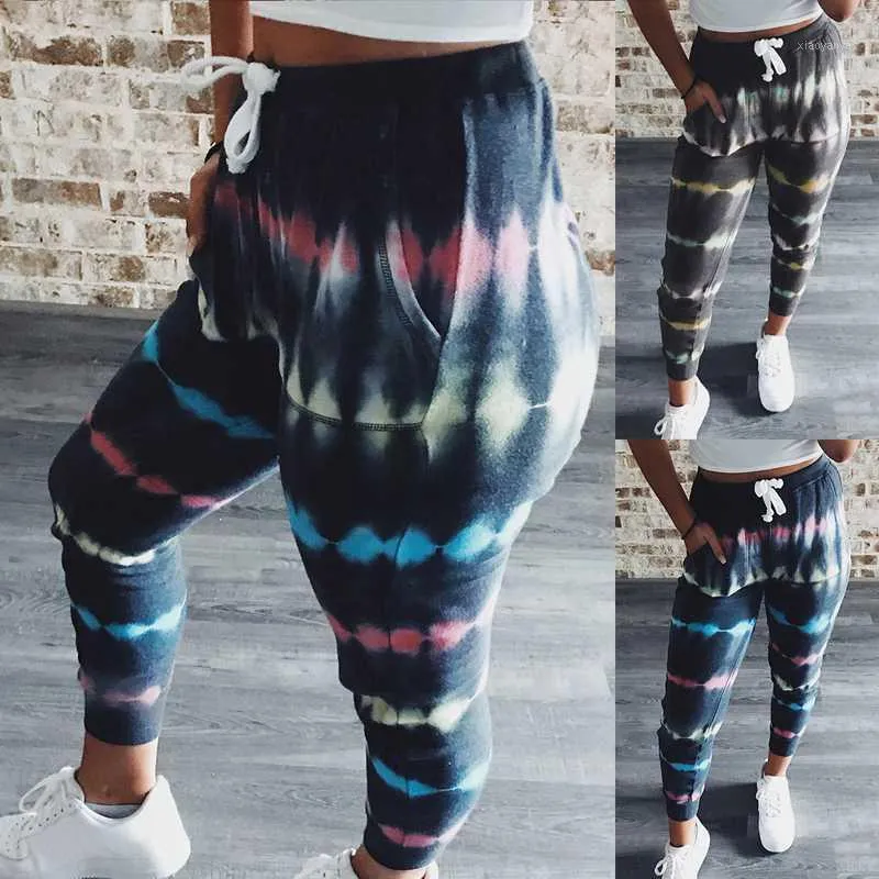 Womens Tie Dye Broek Zomer Dames Broek Joggingbroek voor Dames Tie-Dye Esthetische Track Streetwear Dames Joggers1