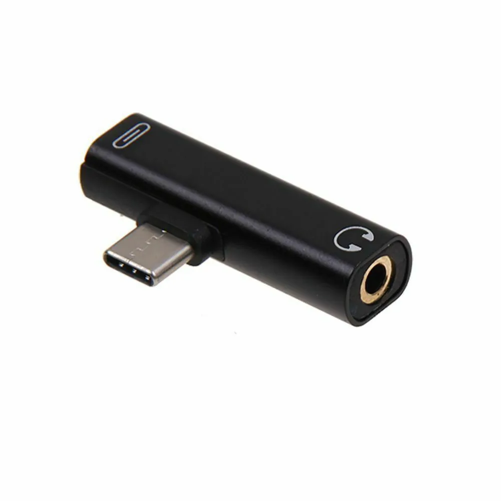 USB Typ C do 3,5 mm Jack Charger 2 w 1 Adapter Audio słuchawki do Samsung Huawei